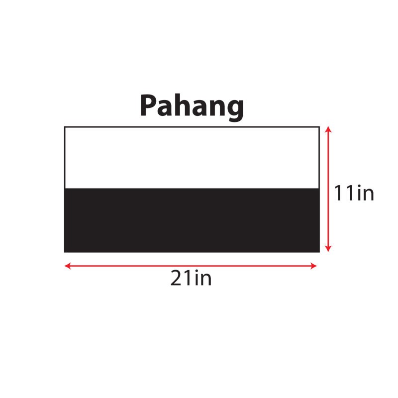 Bendera Pahang Cotton 11 X 21in